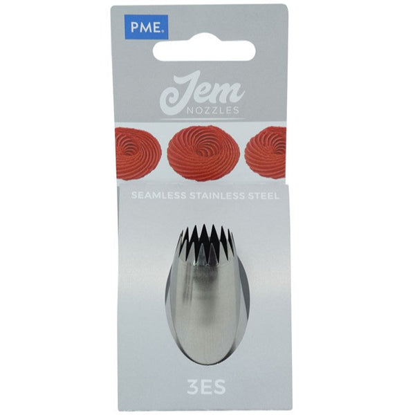 3ES Large Fine Star Savoy Piping Nozzle PME