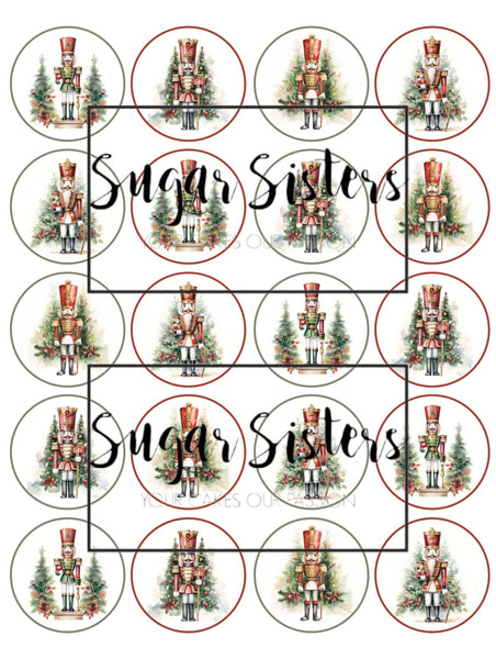 Nutcracker Edible Toppers - (20 Toppers)