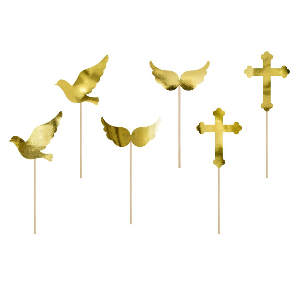 Communion/Confirmation Cake Picks Pk 6