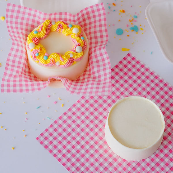 Pink Check Parchment Paper Pk 50 Sheets