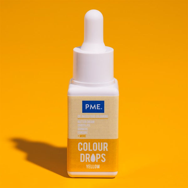 PME - Oil based colouring 20ml - Yellow Colour Drops