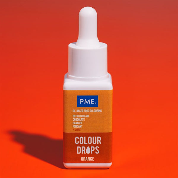 PME - Oil based colouring 20ml - Orange Colour Drops