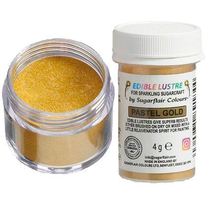 Pastel Gold Lustre Dust Sugarflair 4g