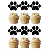 Pawprint Cupcake Toppers Pk 6