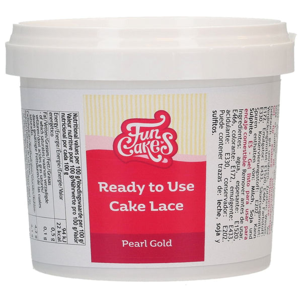 Cake Lace Pearl Gold 200g