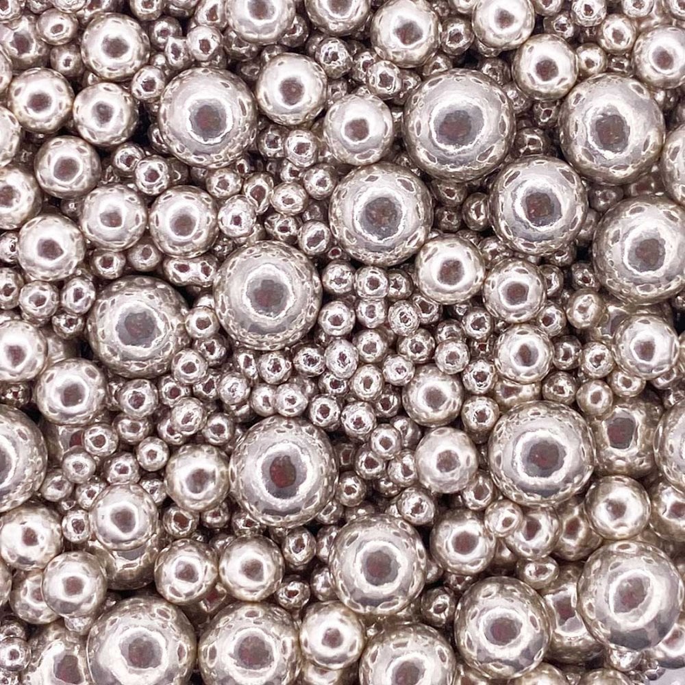 SUGAR SISTERS - Metallic High Shine Silver  Mix 80g