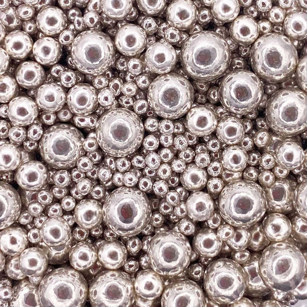 SUGAR SISTERS - Metallic High Shine Silver  Mix 80g