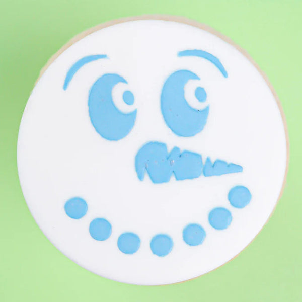 Mini Cookie / Bento & Cupcake Stencil - Snowman
