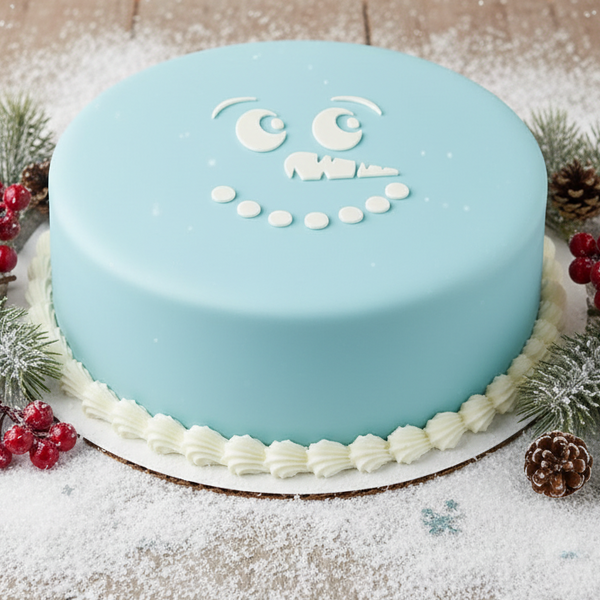 Mini Cookie / Bento & Cupcake Stencil - Snowman