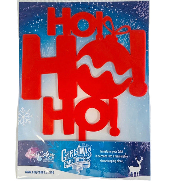 Hoh Ho Ho Christmas Cake Topper