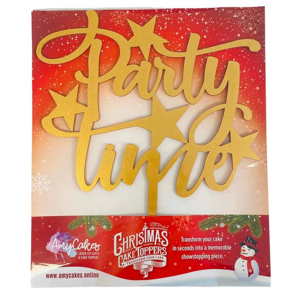 Party Time Christmas Cake Topper