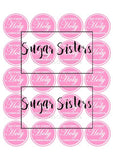 Communion Pink  Edible Toppers - (20 Toppers)