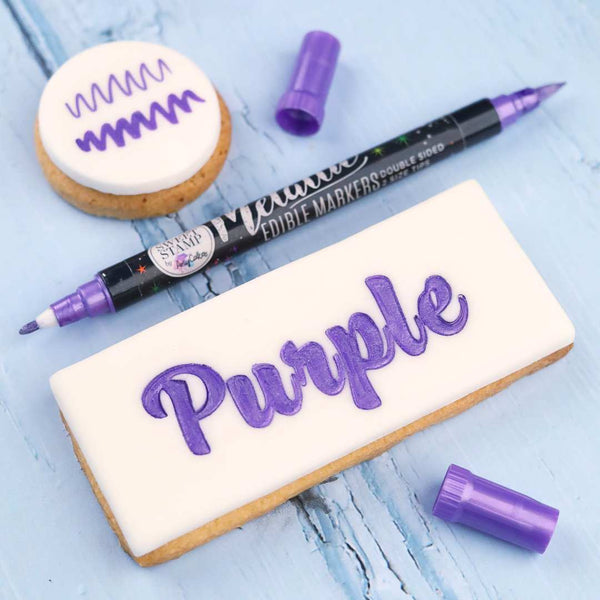 Edible Marker Purple Metallic