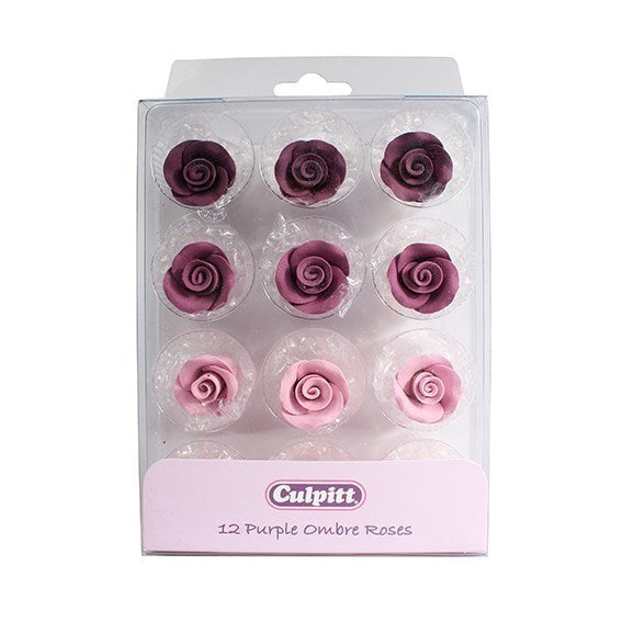 20mm Purple Ombre Sugar Roses