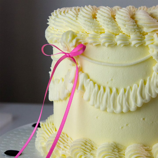 Ribbon Bow Toppers Hot Pink Pk 8