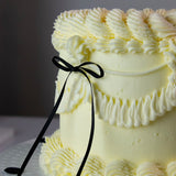 Ribbon Bow Toppers Black Pk 8