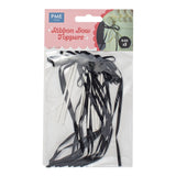 Ribbon Bow Toppers Black Pk 8