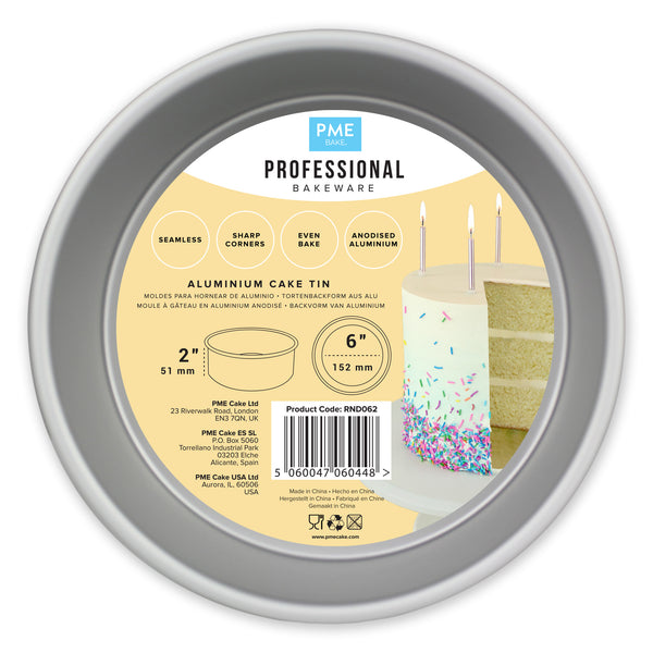 PME Round Professionals Tins 6" x 2" Deep