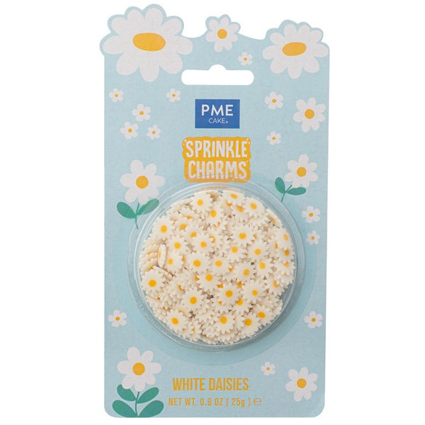 White Daisies Sprinkle Charms 25g