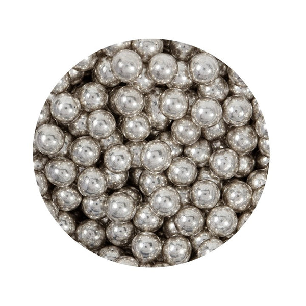 Silver Sugar Pearls 4mm 25g