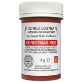 Christmas Red Edible Lustre Dust 4g