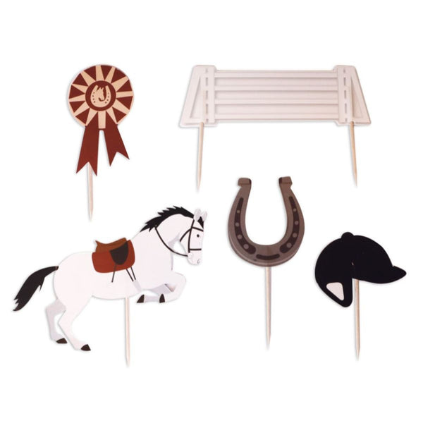 Horses Cake Decoration Set Pk 5