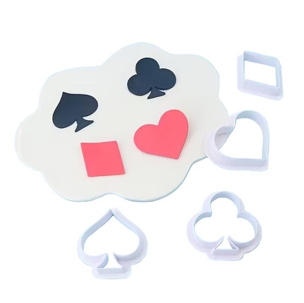 Playing Card Suits Cookie Cutters Set 4
