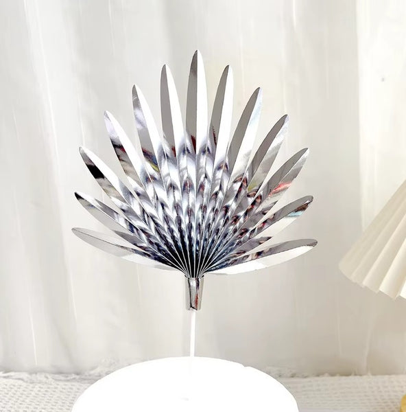 SUGAR SISTERS - Silver Foil Paper Fan Pk 2