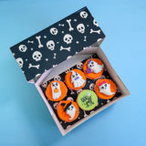 Luxury Black Skeleton Cupcake Box 6s