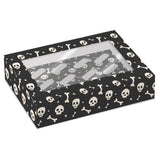 Luxury Black Skeleton Cupcake Box 12s