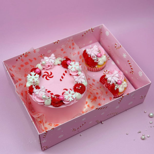 Luxury Candy Cane Bento & Cupcake Box