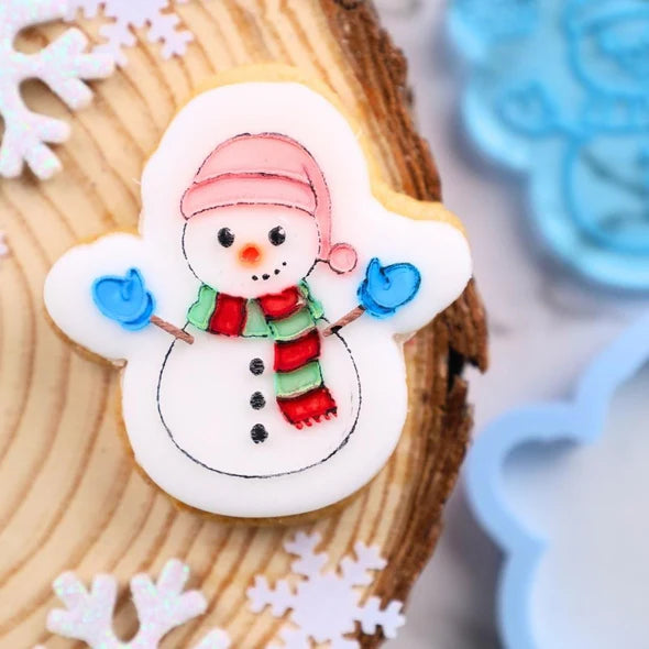 Cartoon Snowman OUTboss Mini STAMP N CUT