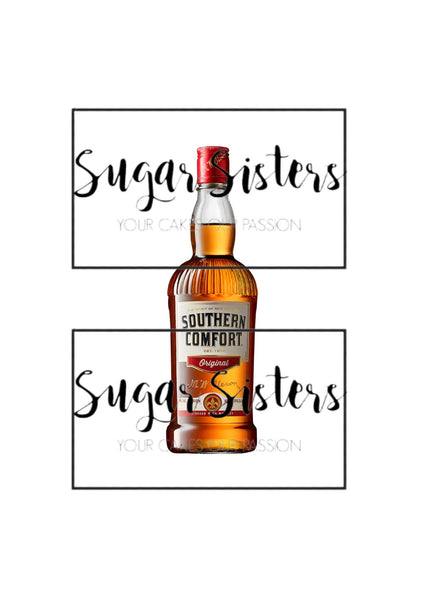 Gold Whiskey Bottle Edible Decal - (1 Image 6.5" tall )