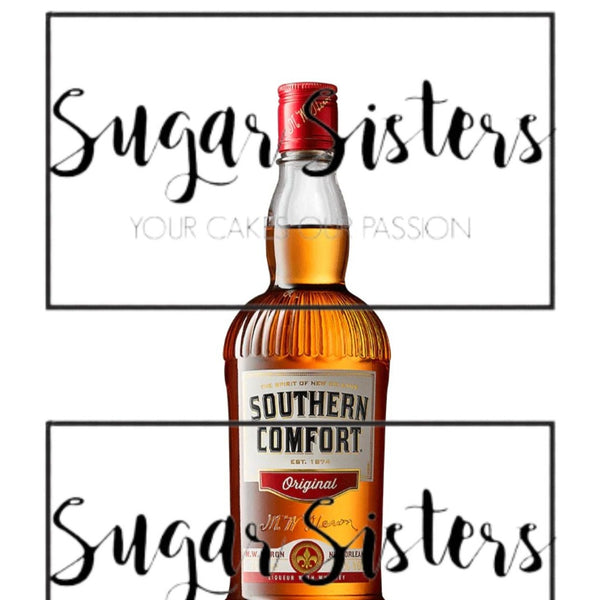 Gold Whiskey Bottle Edible Decal - (1 Image 6.5" tall )