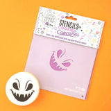 Mini Cookie / Bento & Cupcake Stencil Spooky Jack  - SWEET STAMP