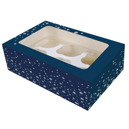 Starry Night  Cupcake Box 6s/12s