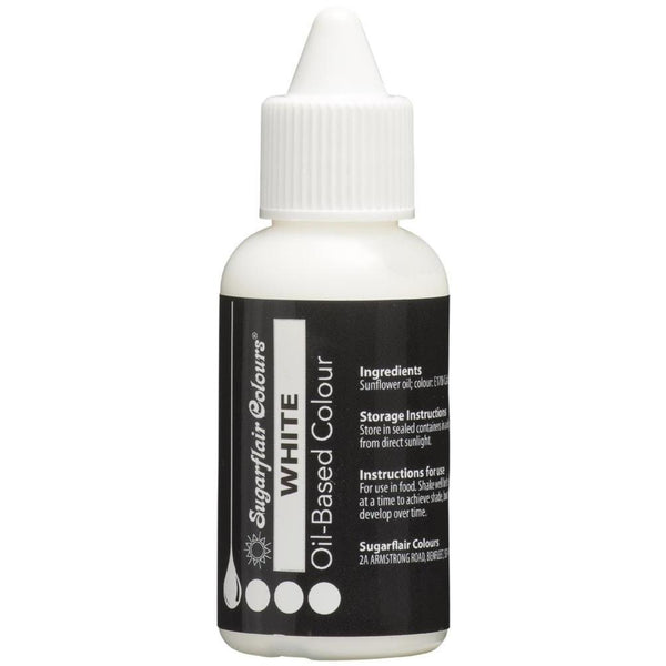 Sugarflair White Oil Based Colour 30ml