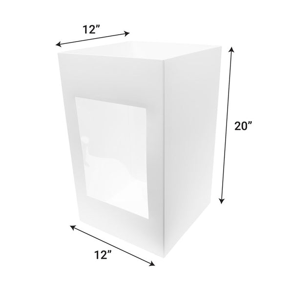 Extra Tall Cake Box with Windows 12" x 12" x 20"
