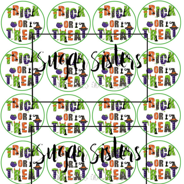 Trick or Treat Edible Toppers - (20 Toppers)