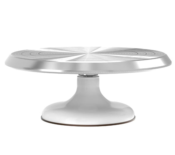 9 1/2" Aluminium Cake Turntable with Non-Slip Rubber Bottom