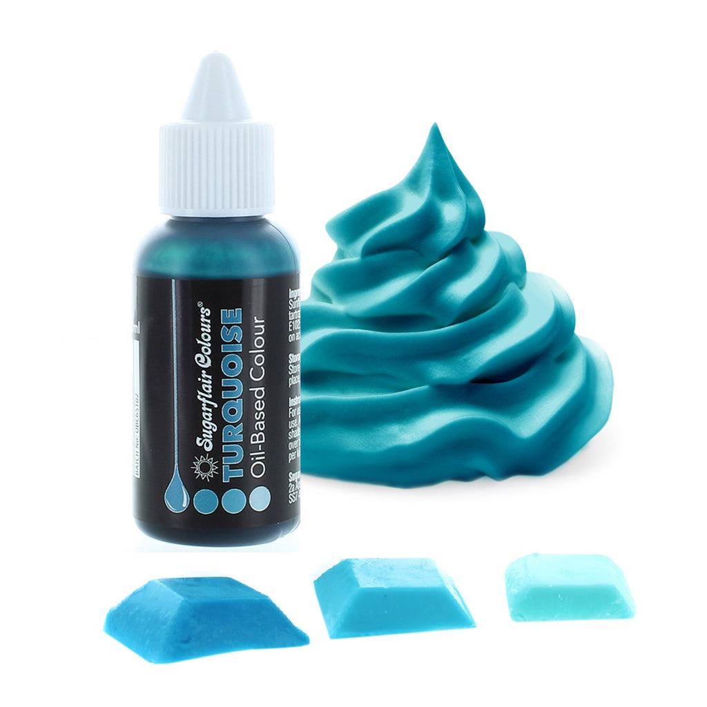 Sugarflair Turquoise Oil Based Colour 30ml
