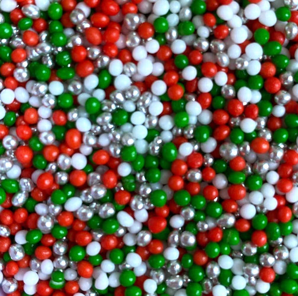 SUGAR SISTERS - Polished Pearls 2mm Twinkle Christmas 80g