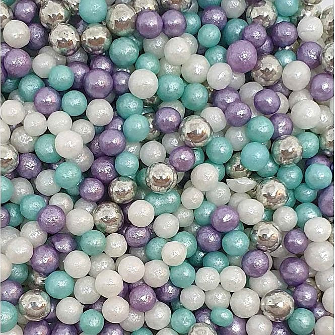 SUGAR SISTERS - Glimmer Pearls Twinkle Ice Mix 4mm  80g