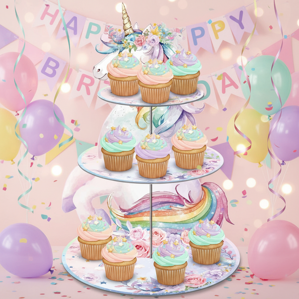 Unicorn Cupcake Stand Kit