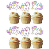 Unicorn Cupcake Toppers Pk 6