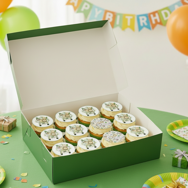 Cute Jungle Animals Edible Toppers - (20 Toppers)