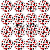 Playing Card  Edible Toppers - (20 Toppers)