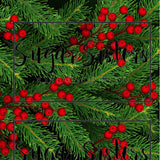 Christmas Green Wrap  Edible Image