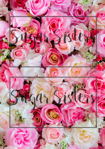 Summer Roses Wrap Edible Image