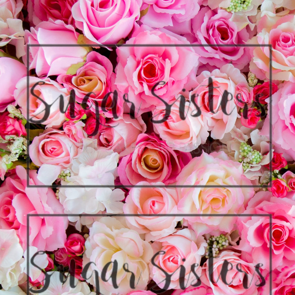 Summer Roses Wrap Edible Image